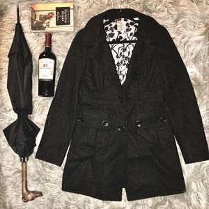 TRADEMARK TULLE WOOL BLEND COAT - Size Large